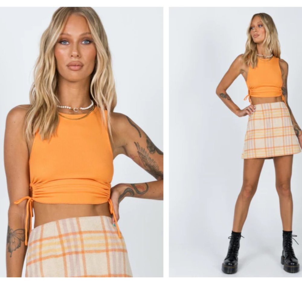 Princess Polly Samara Crop Top NWOT